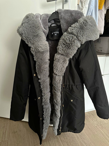 Damen parka wintermantel mit - damen,