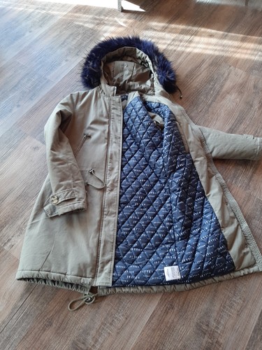 Parka mantel grün fake - mantel,