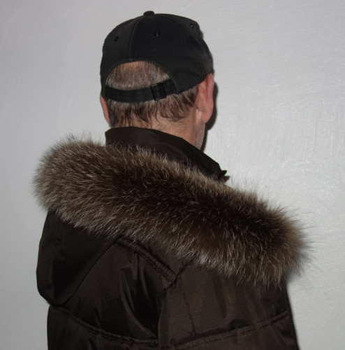 Waschbär pelz kapuze kragen - pelz,