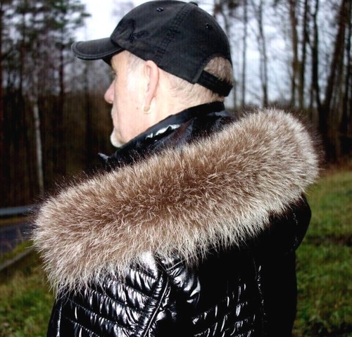 Waschbär pelz kapuze - waschbär,