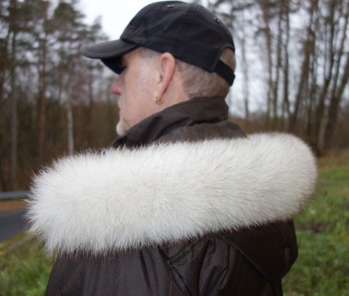 Polarfuchs pelz kapuze kragen - polarfuchs,