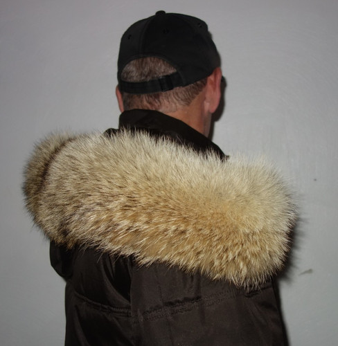 Coyote pelz kapuze kragen xxl - kragen,